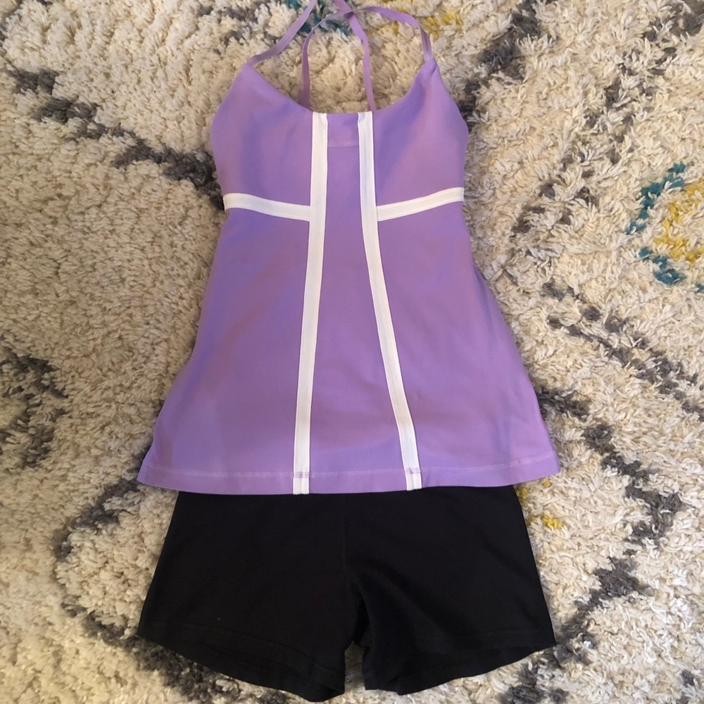 Lululemon Purple Workout Tank Top Sz 4